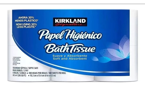 Papel Higienico Kirkland Signature Paq. 30 Rollos 