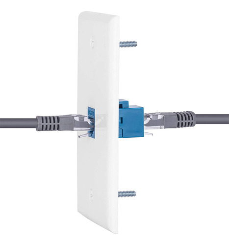 2 Paquetes De Tomas De Pared Coaxiales Ethernet Con 1 Keysto