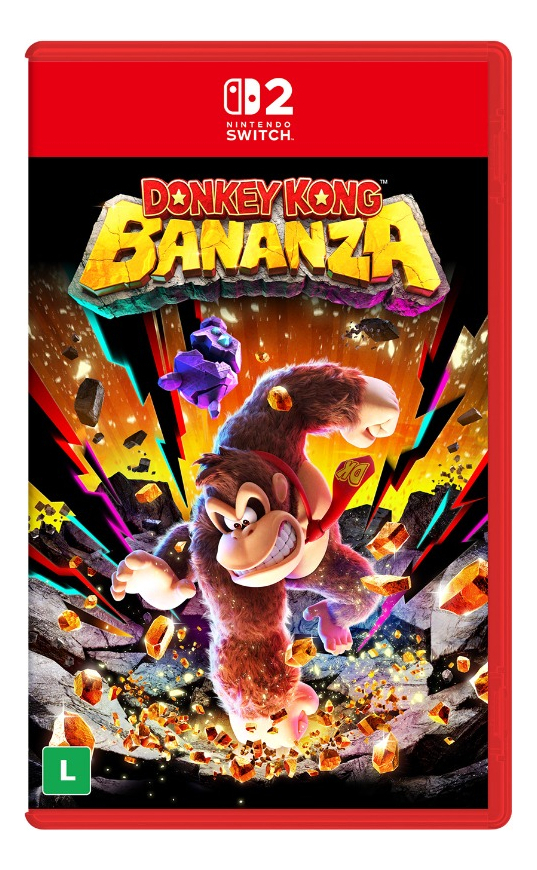 Donkey Kong Bananza Jogo Nintendo Switch 2 Aventura Plataforma 3d Físico