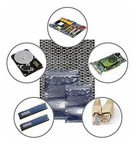 Imagen 6 de 7 de Bolsas Antiestáticas Bolsa Protectora Esd Con Etiquetas Ant