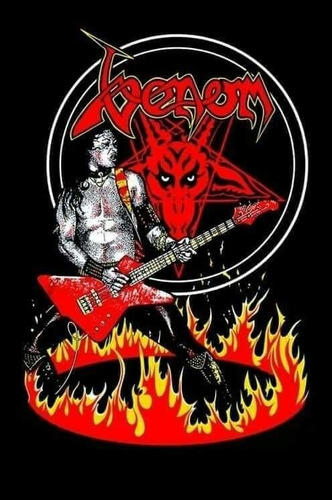 Espaldera Rock Parche Sublimado Venom Thrash/black Metal