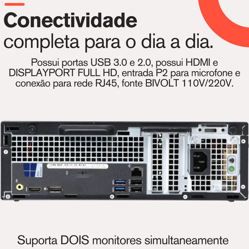 Pc Computador I5 Ssd 256gb 8gb Mem Hdmi Usb 3.0 Pdv Win 10 P (Recondicionado)