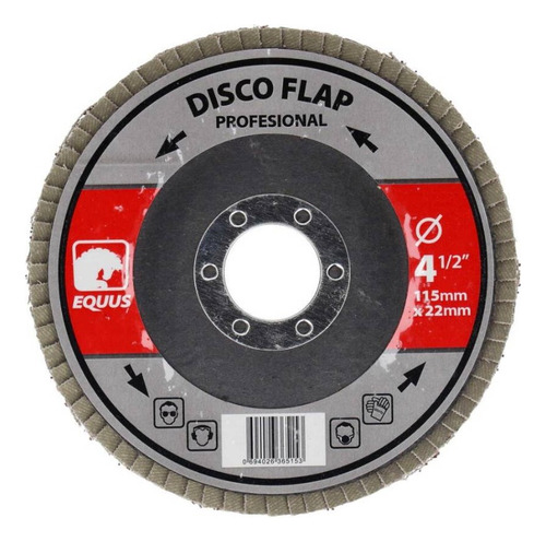 Discos Flap Equus 4 ½'' 115mm Pack X 10 Unidades