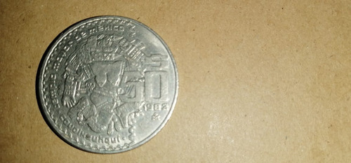 Moneda 50 Pesos, Templo Mayor De México, Coyolxauhqui 1982