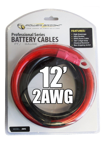 Power Bright 2-awg12 2 Cable Awg Gauge 12-foot Serie W