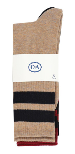 Imagen 3 de 5 de 5 Pack De Calcetines Largo Básicos De Hombre C&a (3019861)