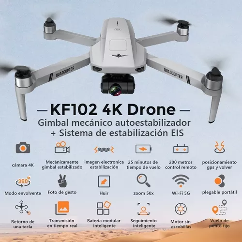 Dron GPS Con Cámara HD 4K Para Adultos Cuadricóptero RC Retorno A Casa 2023  New