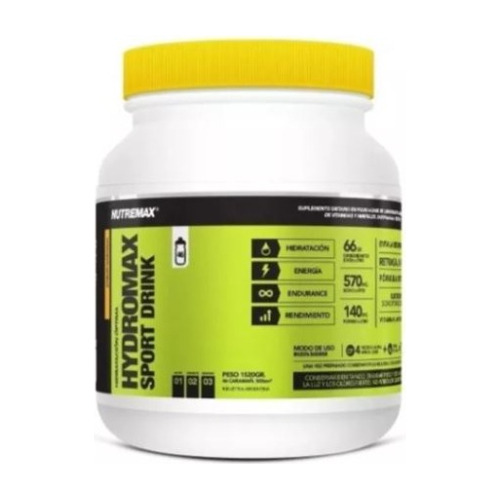 Hydromax en pote 1520gr bebida deportiva Hidratante sabor Pomelo