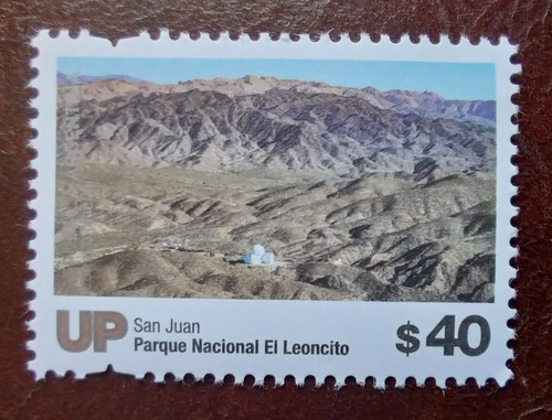 Serie Up Parque Nacional El Leoncito Marca Izquier 2019 Mint