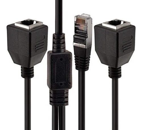 Adaptador Divisor Ethernet Rj45 Yeworth Rj45 De 1 Macho A 2