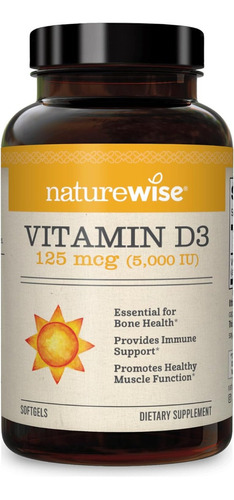 Vitamina D3 5000 Iu Naturewise 360 Softgel