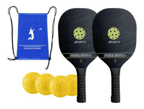 Cushion Grip Pickle Ball Paddles Juego De Fibra De Carbono 3