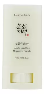 Protector solar Beauty of Joseon FPS 50 Mugwort + Camelia en stick de 18 mL 18 g