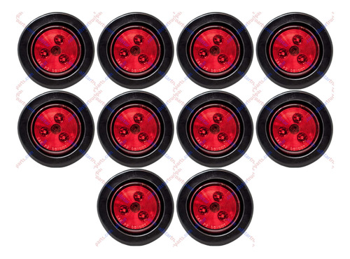 2  Ronda Rojo 3 led Light Trailer Side Marker Remocion + Qty