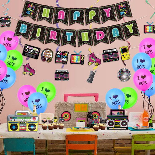 Decoraciones Para Fiestas De Cumpleaños Estilo 80