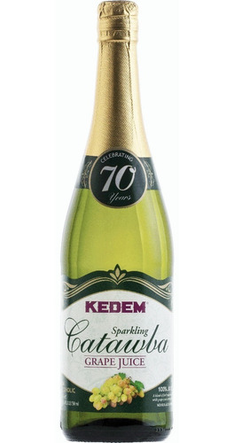 Jugo De Uva Catawba Espumante Kedem Kosher Sin Gluten 750ml