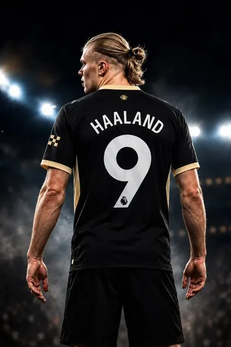 マンチェスターシティ　XLサイズ #9HAALAND Camisa Manchester City Preta 2026/27 Personalizada Haaland 9