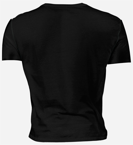 Playera Caballero Manga Corta Gato Meme Negro