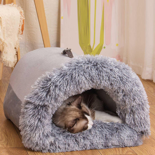 Nido For Gatos Semicerrado, Cama For Gatos, Cueva