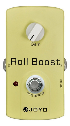 Pedal De Boost Para Guitarra Joyo Roll Boost Jf-38 Color Amarillo