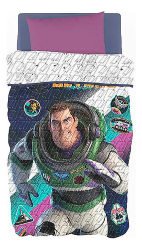 Cubrecama Niños 1.5pl Lightyear Cover Reversible Piñata    