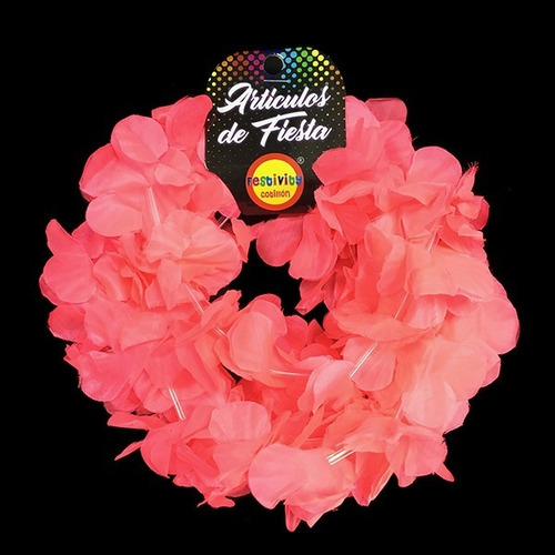 Cintillo Elasticado Flor Fluor Fucsia X6 Uni