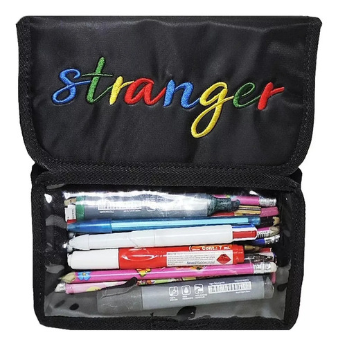 Cartuchera Neceser 47 Street Stranger Original Negro Negro