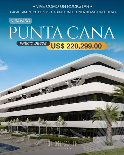 Proyecto De Apartamentos En Bávaro  Punta Cana  República Dominicana (1054-55)
