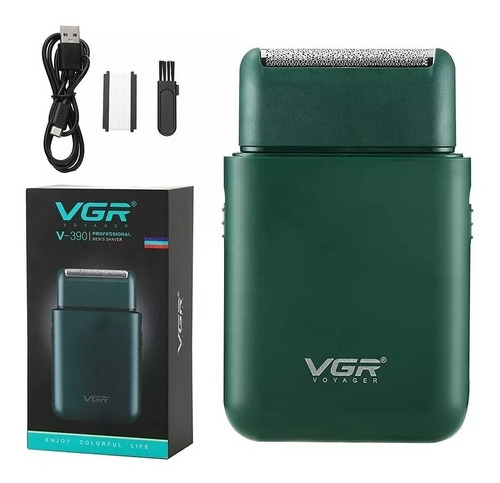 Mini Máquina De Afeitar Eléctrica Vgr V-390 Patillera Usb 