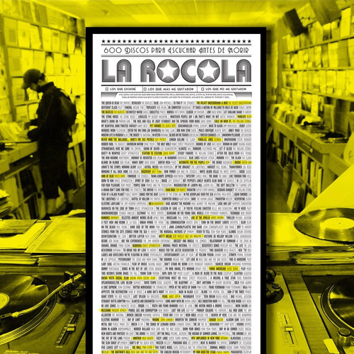 Imagen 3 de 4 de Poster Cartelera, Rocola Y Libroteca / Pack Listas