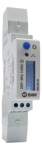 Medidor Digital De Energia Monofasico 230vca P/riel Din Baw
