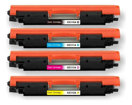 Kit 4 Toner Laserjet Cp1025nw Cp1025nw M175a | Genericonuevo