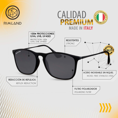 Imagen 4 de 8 de Anteojos De Sol Lentes Hombre Rimland Don Juan