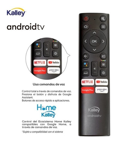 Imagen 5 de 7 de Tv Kalley 55 139 Cm Atv55uhd 4k Uhd Led Smart Tv Android