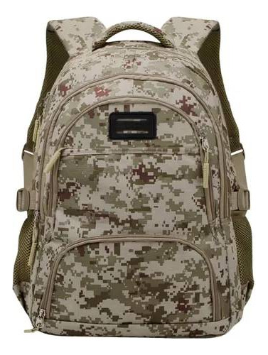 Mochila porta notebook Bagcherry Urbana 430313 430316 430284 color marrón diseño camuflada 25L