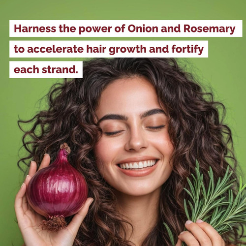 Shampoo Just Nutritive Onion & Rosemary 480 Ml Para Crescime