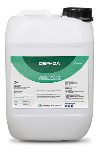 Desengrasante Base Agua Industrial Qer Da 4lts