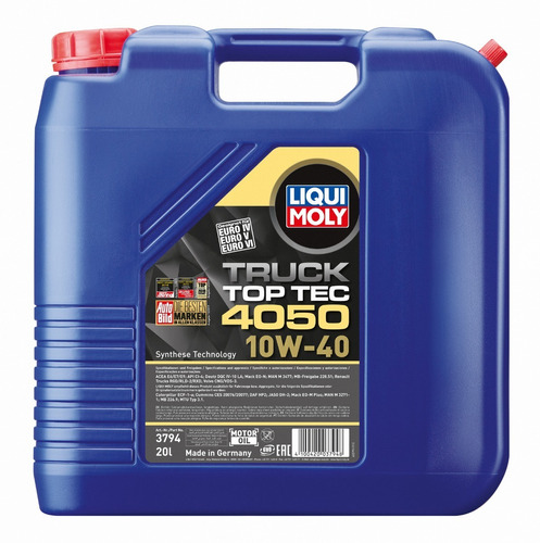 Aceite De Motor Top Tec Truck 4050 10w40 Liquimoly 20lts 