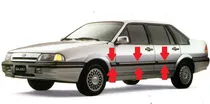 Comprar Ford Galaxy Baguetas Laterales Anchas Negras C Vira Plateada Walrod306