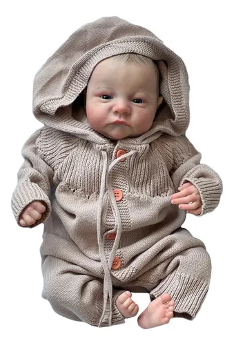 Muñeca Bebé Reborn De Silicona Y Algodón 40 Cm