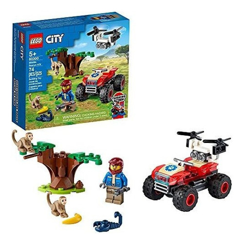 Kit De Construccion Lego City Wildlife Rescue Atv 60300