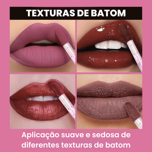 50 Pincel Aplicador Descartável Batom Gloss Limpeza Cílios