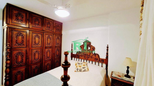 Imagem 10 de 19 de Apartamento Na Praia, Vista Para O Mar, Sacada, 2 Dormitórios + Dependência De Empregada, 1 Vaga De Garagem, Pitangueiras, Guarujá/sp - Ap5529