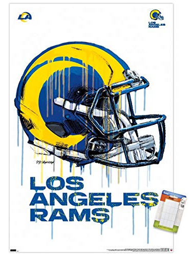 Trends International Nfl Los Angeles Rams - Drip Helmet 20 W