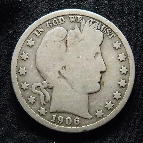 Estados Unidos 1/2 Dólar 1906 Bueno Plata Km 116