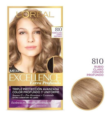 Tinte Imedia Excellence Loréal Creme Tono 810