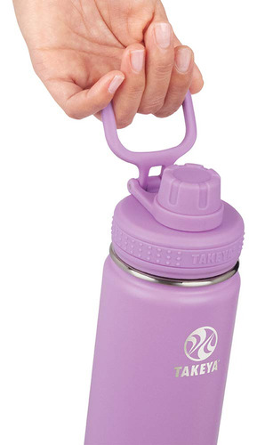 Botella De Agua Lila Aislada