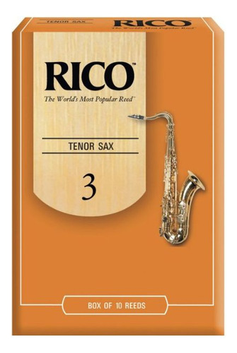 Caña Saxo Tenor N°3 Caja De 10  Rka 1030 Rico