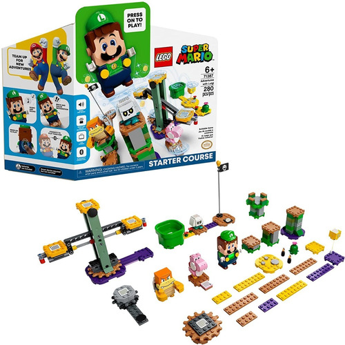 Lego Super Mario Bros Iniciación Con Luigi Kit Construcción