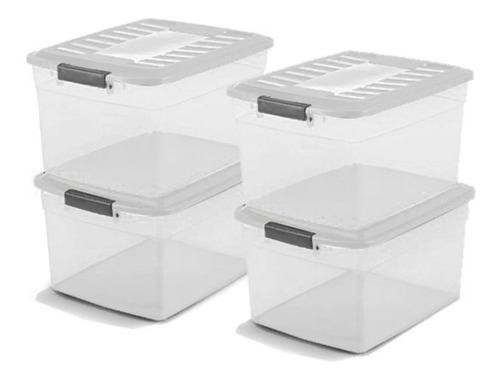Caja Plastica Col Box 15 Lts X4 Unidades Colombraro